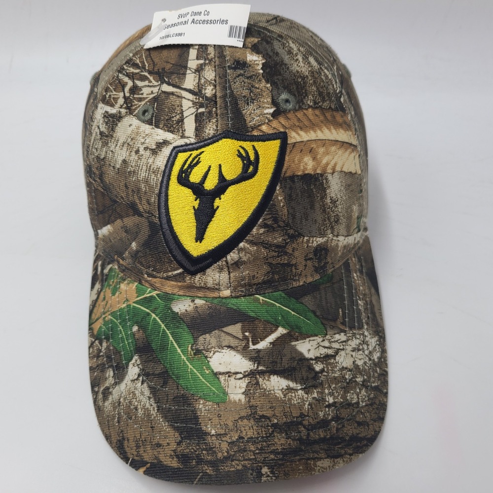 Scent Blocker Hat Adjustable Camo Brown Yellow Deer Shield Series S3 Outdoors